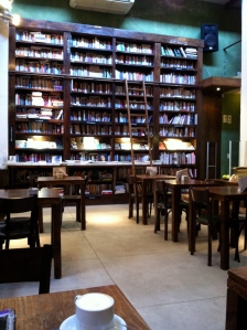 The cafe in Libros de Pasaje. 